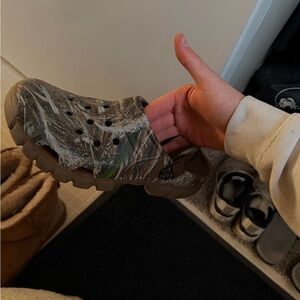 CROCS Camouflage Clogs in Green and Brown